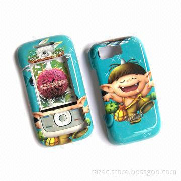 Mobile Phone Case with Silk Logo Printing and Horizontal Magnetic Button